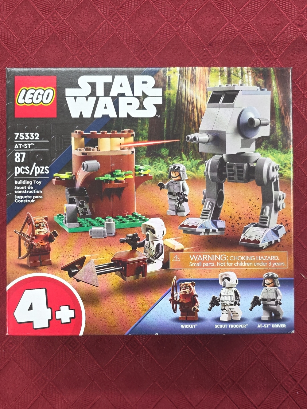 Lego Star Wars AT-ST & Forest Playset — Gray, Green, Brown 75332